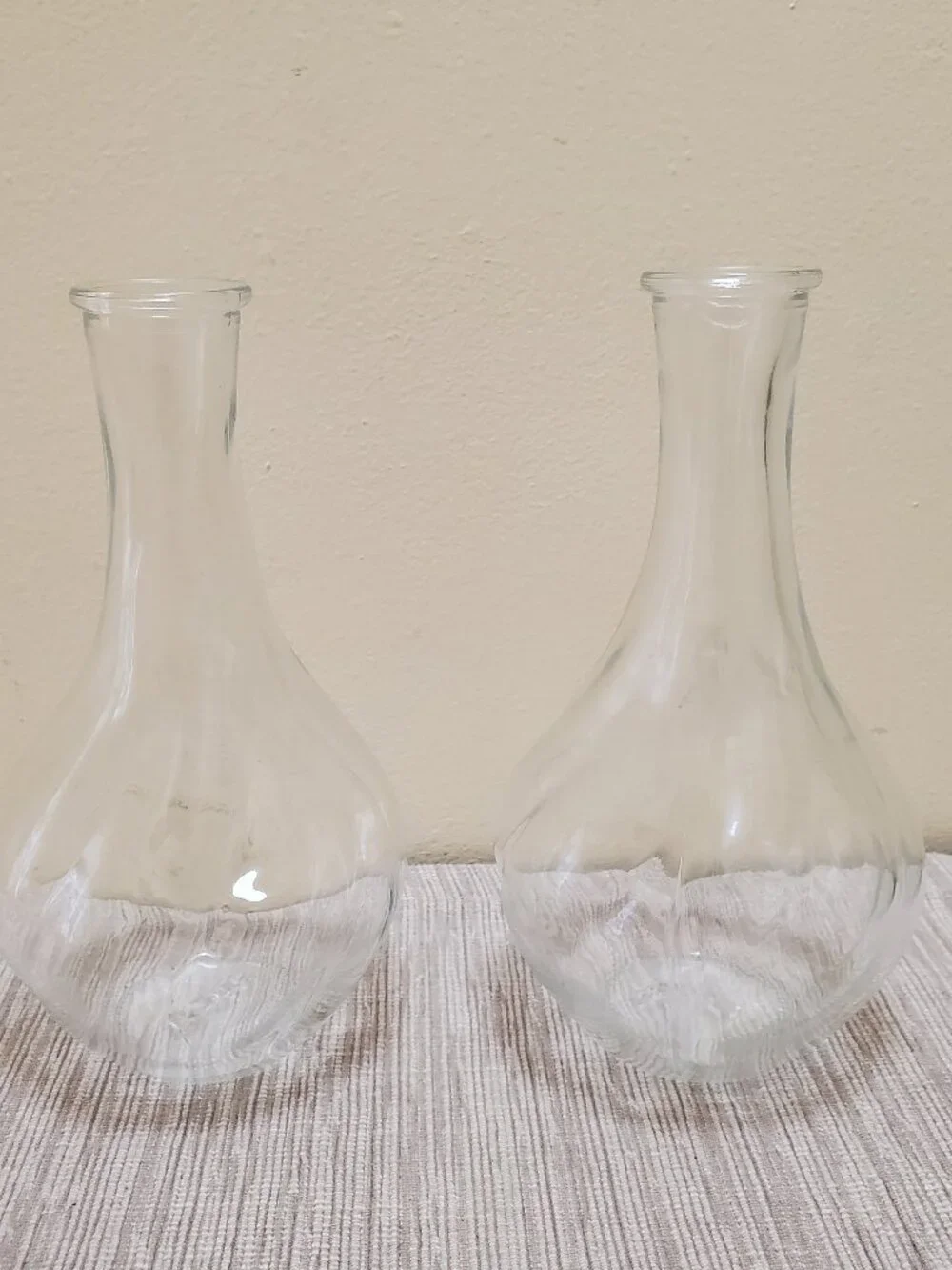 IKEA Clear Glass Vase Set of 2